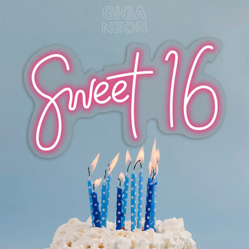 BIRTHDAY NEON SIGN - SWEET 16