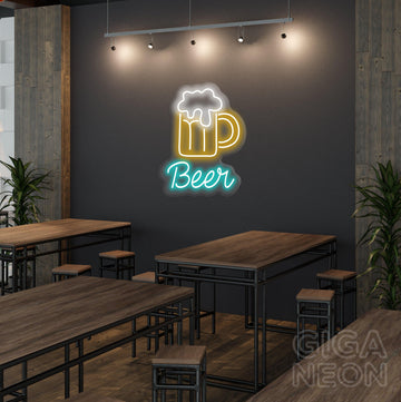 Brinks - Beer With Text Neon Sign - GIGA NEON