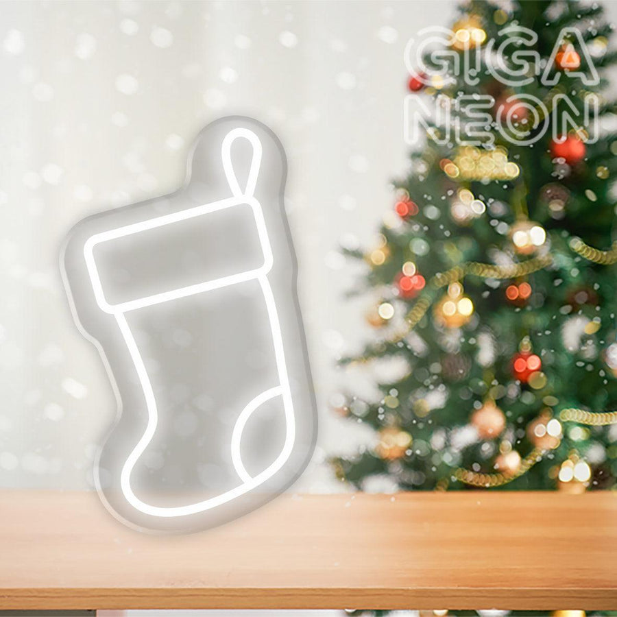 CHRISTMAS NEON SIGNS -SOCK ICON 01 - GIGA NEON