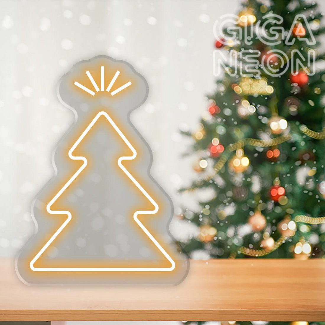 CHRISTMAS NEON SIGNS - CHRISTMAS TREE ICON 01 - GIGA NEON