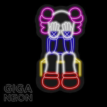 Kaws Neon Sign 1003  546 x 1000mm - GIGA NEON