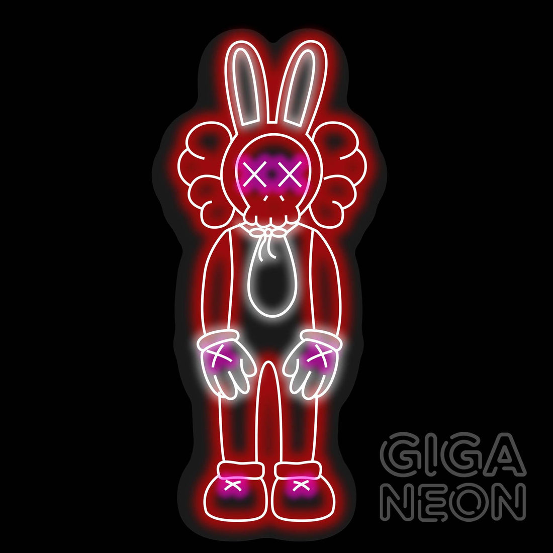 Kaws Neon Sign 1002  399 x 1000mm - GIGA NEON