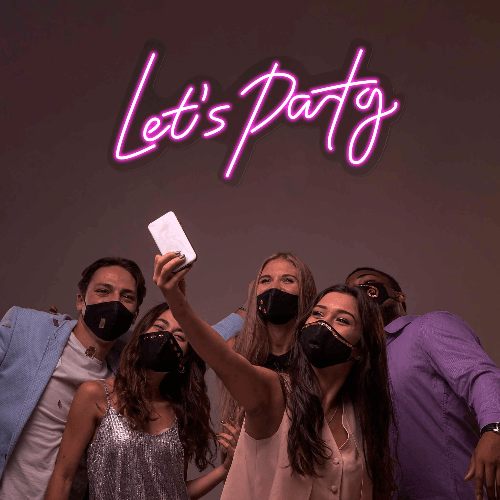 Let's Party Sign - GIGA NEON