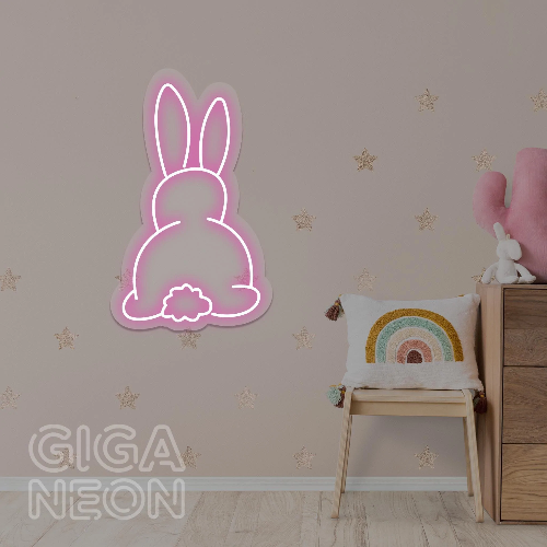 Animal Neon Sign - Cute Bunny