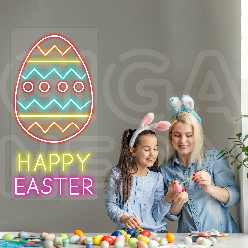 Easter Happy Egg Neon Sign