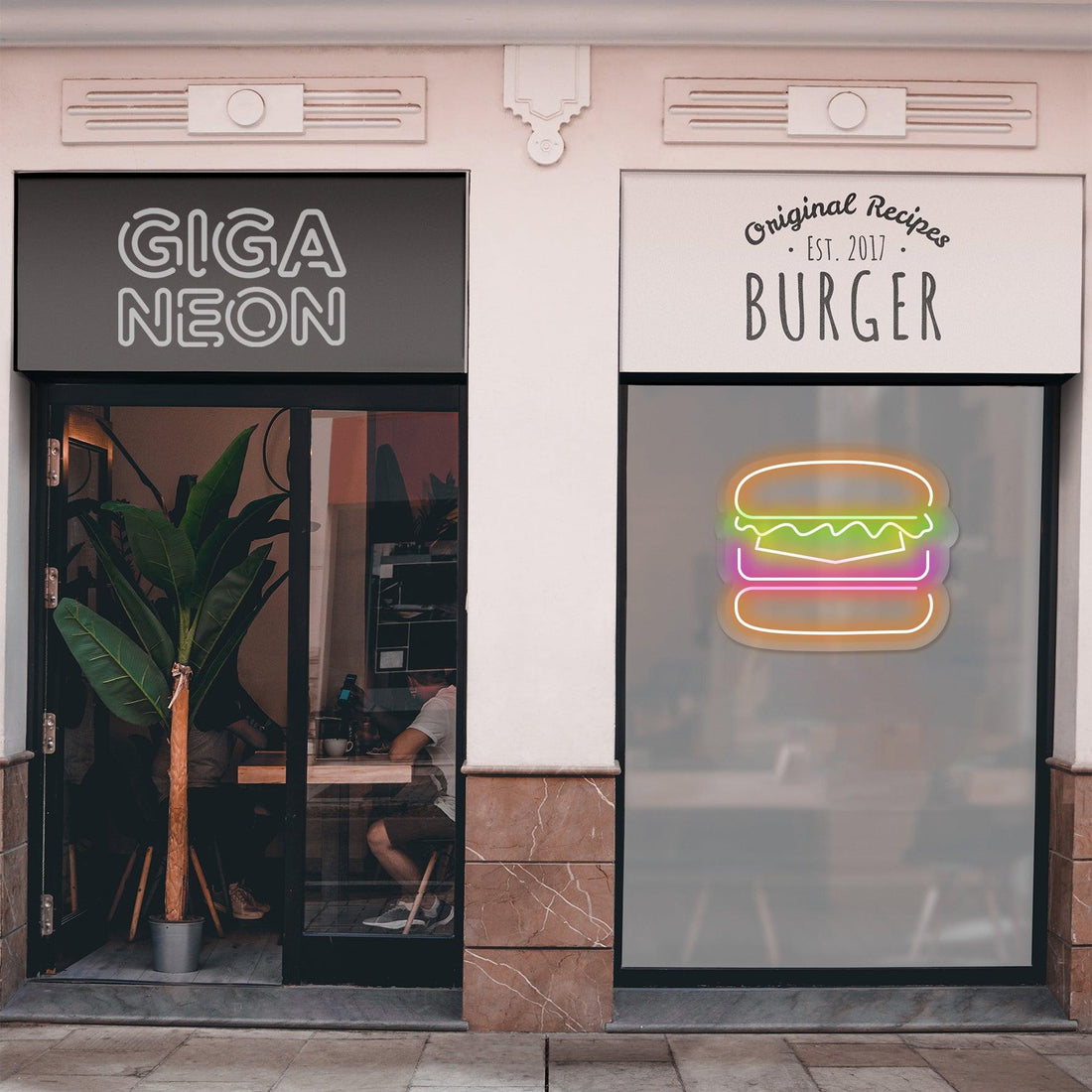 Food-Burger Neon Sign - GIGA NEON