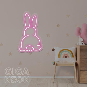 Animal Neon Sign - Cute Bunny - GIGA NEON