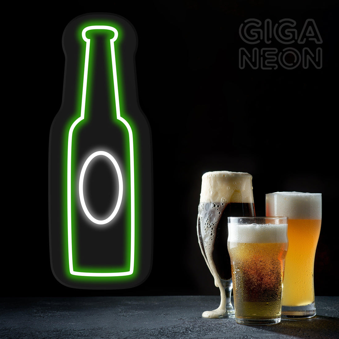 Drinks - Beer Bottle Neon Sign - GIGA NEON