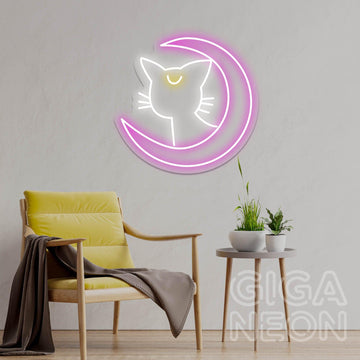 Animal Neon Sign - Luna Cat - GIGA NEON