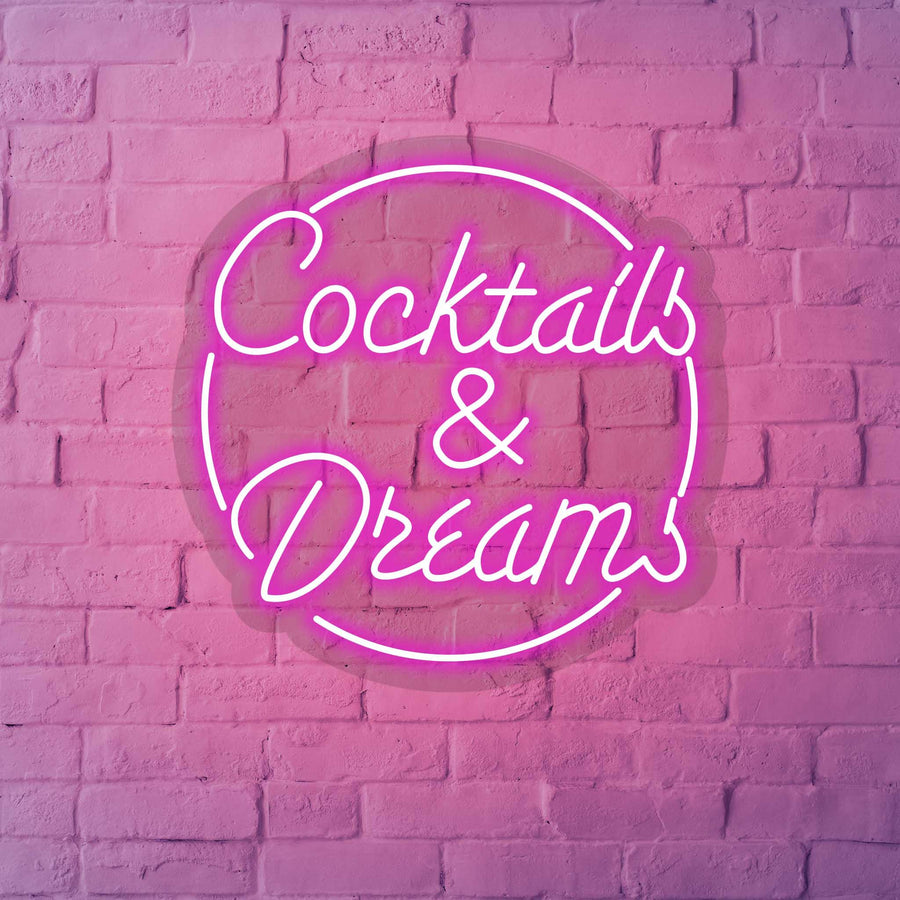 Cocktails And Dreams Sign - GIGA NEON