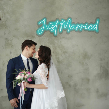 Just-Married-Sign - GIGA NEON