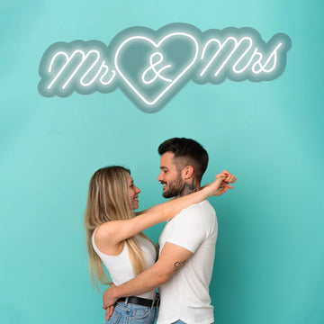 Mr & Mrs Sign - GIGA NEON