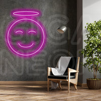 Emoji - Angel Emoji Neon Sign - GIGA NEON