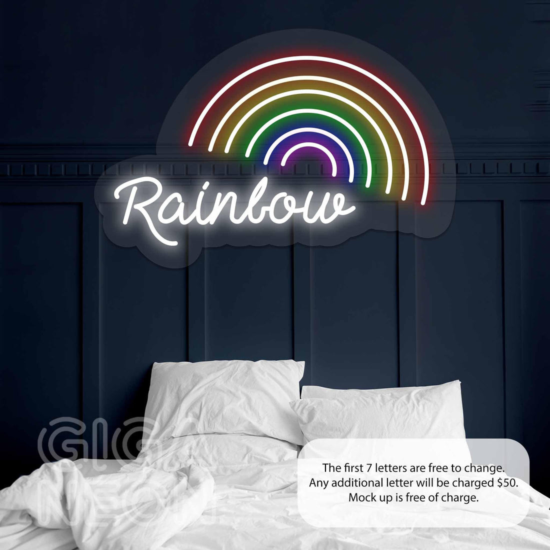 Rainbow - Pried with Text Neon Sign - GIGA NEON