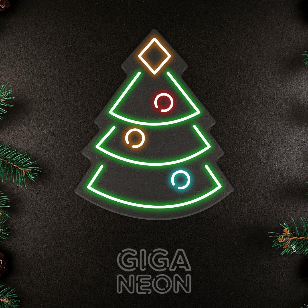 CHRISTMAS NEON SIGNS - CHRISTMAS TREE ICON 02 - GIGA NEON